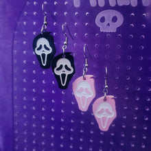 Small Scream Ghost Face Earrings