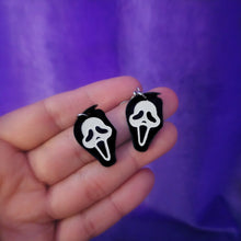 Small Scream Ghost Face Earrings