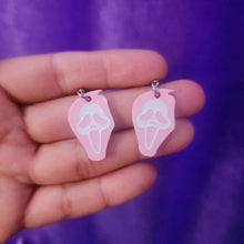 Small Scream Ghost Face Earrings