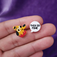 This is Fine Meme Stud Earrings