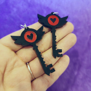 Hazbin Hotel Key Earrings