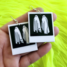 Beetlejuice Ghost Polaroid Earrings