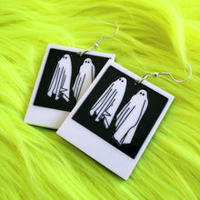 Beetlejuice Ghost Polaroid Earrings